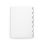 Cahier à spirales en travertin, journal avec lignes minimalistes, accessoire de bureau neutre