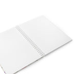 Cahier à spirales floral aquarelle, journal botanique fleurs sauvages, 80 pages
